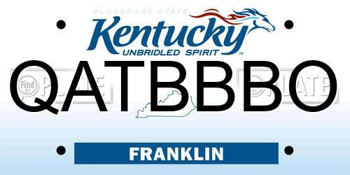 QATBBBO Kentucky License Plate