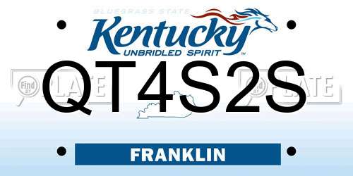 QT4S2S Kentucky License Plate