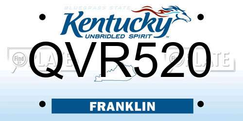 QVR520 Kentucky License Plate