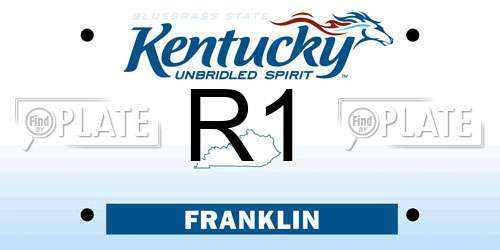 R1 Kentucky License Plate