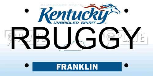 RBUGGY Kentucky License Plate