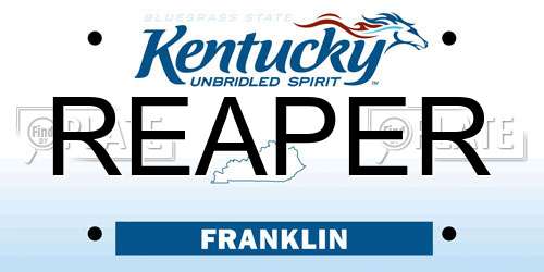 REAPER Kentucky License Plate