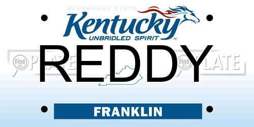 REDDY Kentucky License Plate