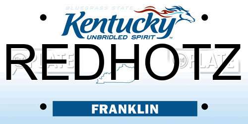 REDHOTZ Kentucky License Plate