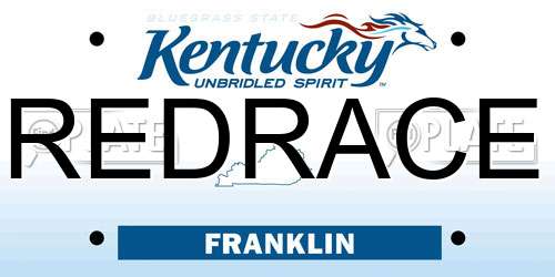 REDRACE Kentucky License Plate