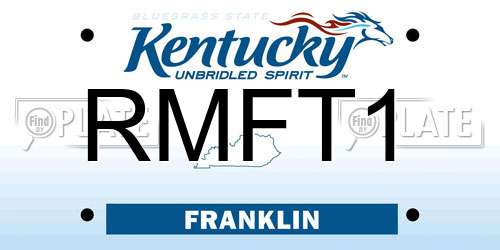 RMFT1 Kentucky License Plate