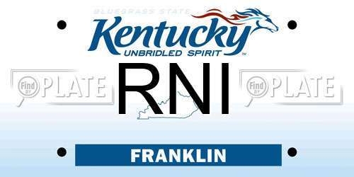 RNI Kentucky License Plate