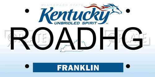 ROADHG Kentucky License Plate