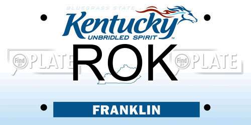 ROK Kentucky License Plate