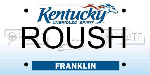 ROUSH Kentucky License Plate