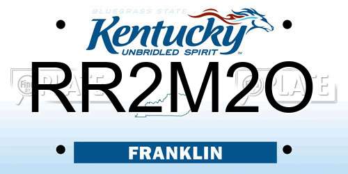 RR2M2O Kentucky License Plate