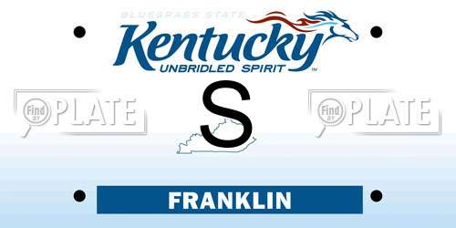 S Kentucky License Plate