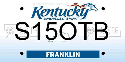 S15OTB Kentucky License Plate