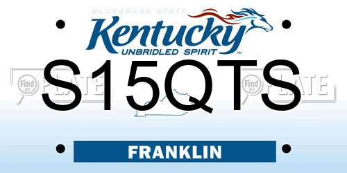 S15QTS Kentucky License Plate