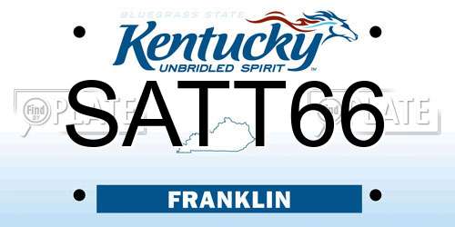 SATT66 Kentucky License Plate