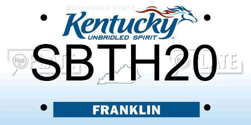 SBTH20 Kentucky License Plate