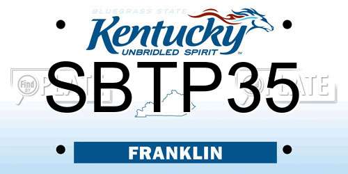 SBTP35 Kentucky License Plate