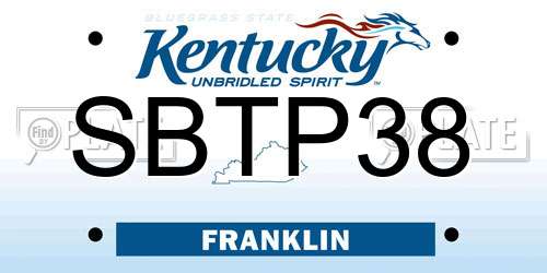 SBTP38 Kentucky License Plate