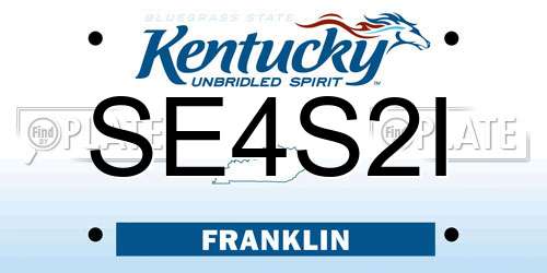 SE4S2I Kentucky License Plate