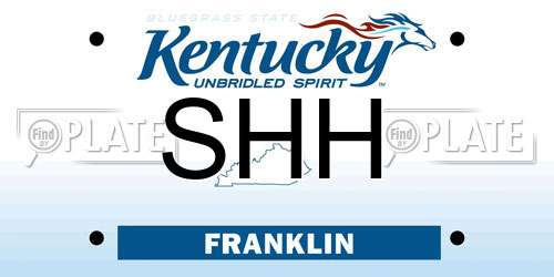 SHH Kentucky License Plate