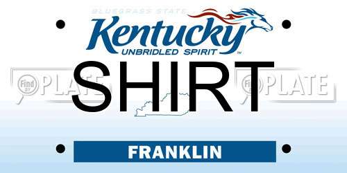 SHIRT Kentucky License Plate