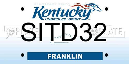 SITD32 Kentucky License Plate
