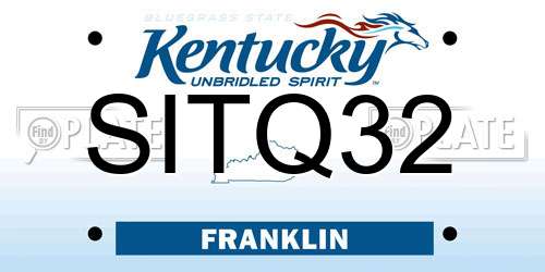 SITQ32 Kentucky License Plate