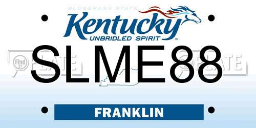 SLME88 Kentucky License Plate