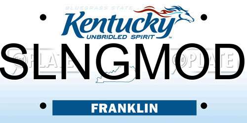 SLNGMOD Kentucky License Plate