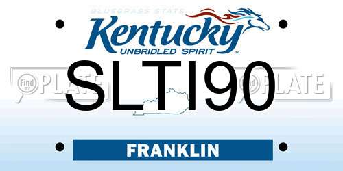SLTI90 Kentucky License Plate