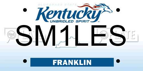 SM1LES Kentucky License Plate