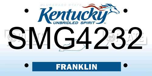 SMG4232 Kentucky License Plate