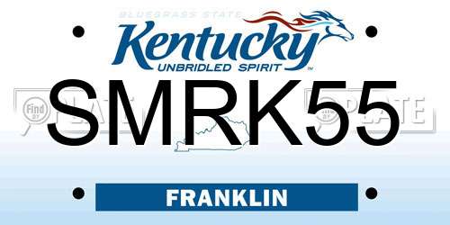 SMRK55 Kentucky License Plate