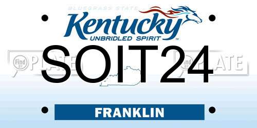 SOIT24 Kentucky License Plate
