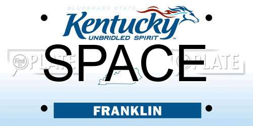 SPACE Kentucky License Plate
