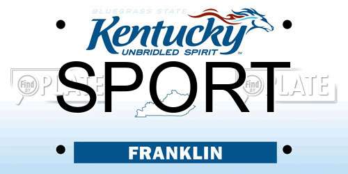 SPORT Kentucky License Plate