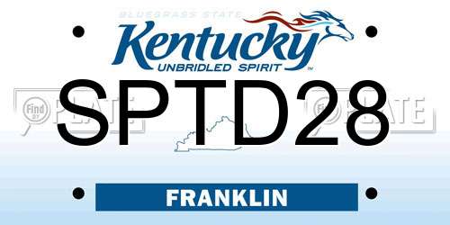 SPTD28 Kentucky License Plate