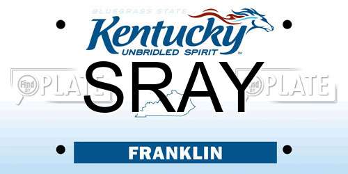 SRAY Kentucky License Plate