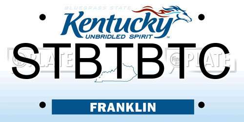 STBTBTC Kentucky License Plate