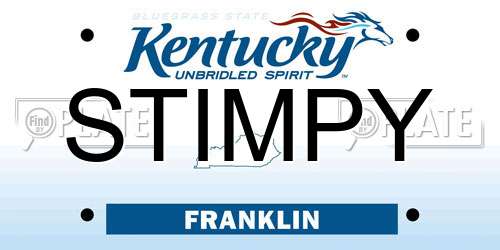 STIMPY Kentucky License Plate