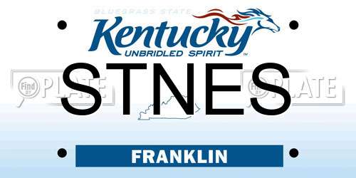 STNES Kentucky License Plate
