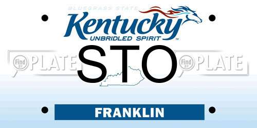 STO Kentucky License Plate