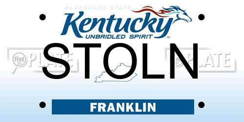 STOLN Kentucky License Plate
