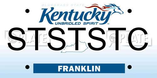 STSTSTC Kentucky License Plate