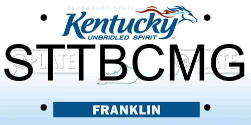 STTBCMG Kentucky License Plate
