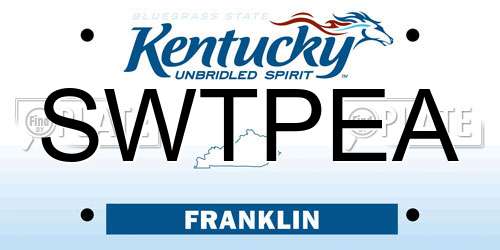 SWTPEA Kentucky License Plate