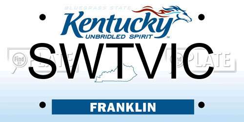 SWTVIC Kentucky License Plate