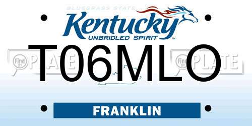 T06MLO Kentucky License Plate