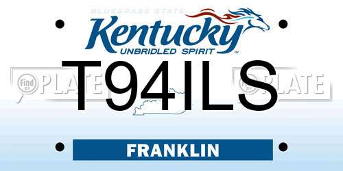 T94ILS Kentucky License Plate