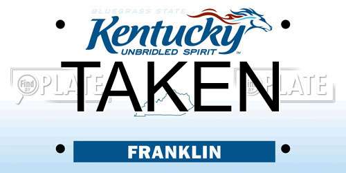 TAKEN Kentucky License Plate